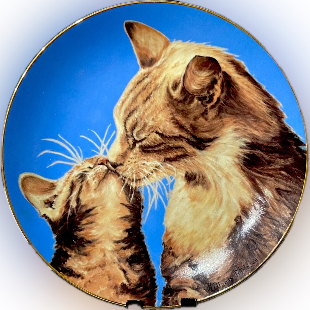 VTG Collector’s Plate “Kitty Love” Numbered ca 1982